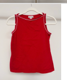 90s Red Hight Neck Tank Top