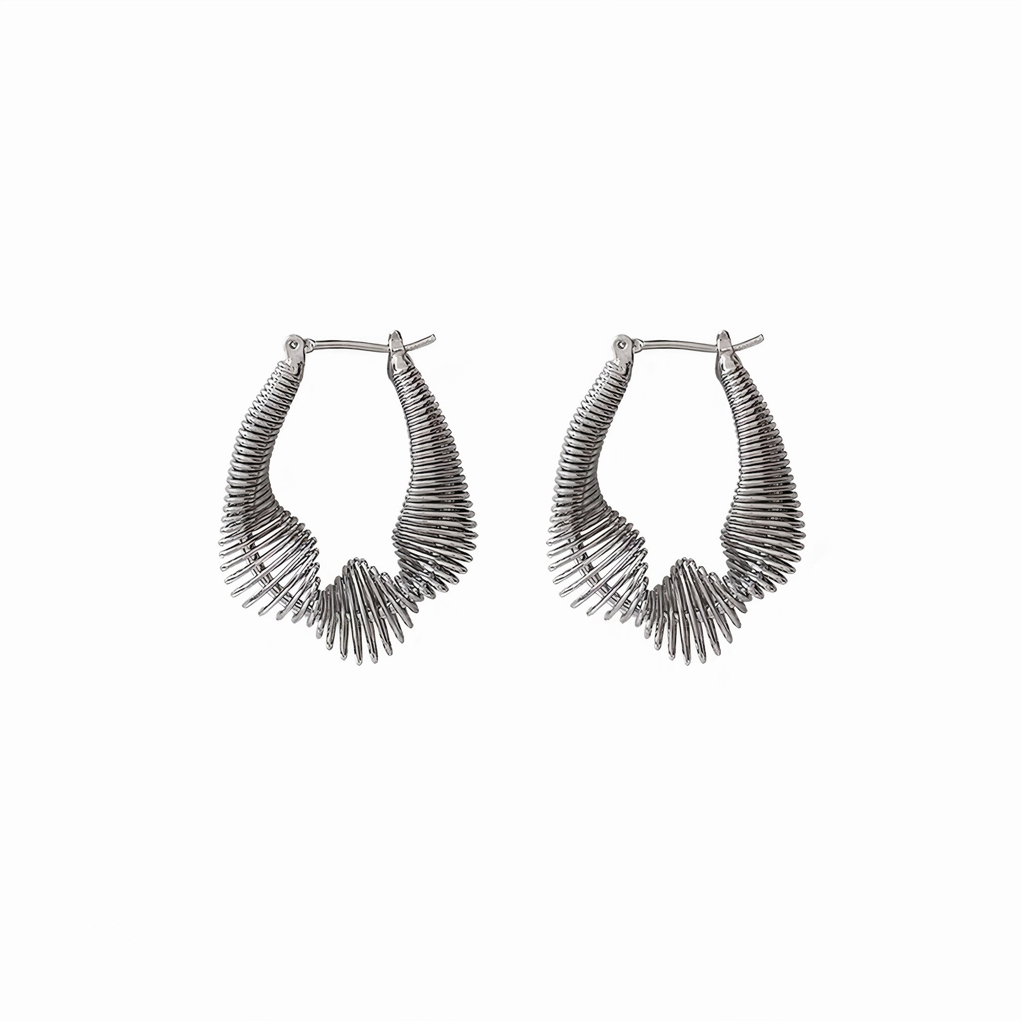 Silver Plated Metropolis Earrings