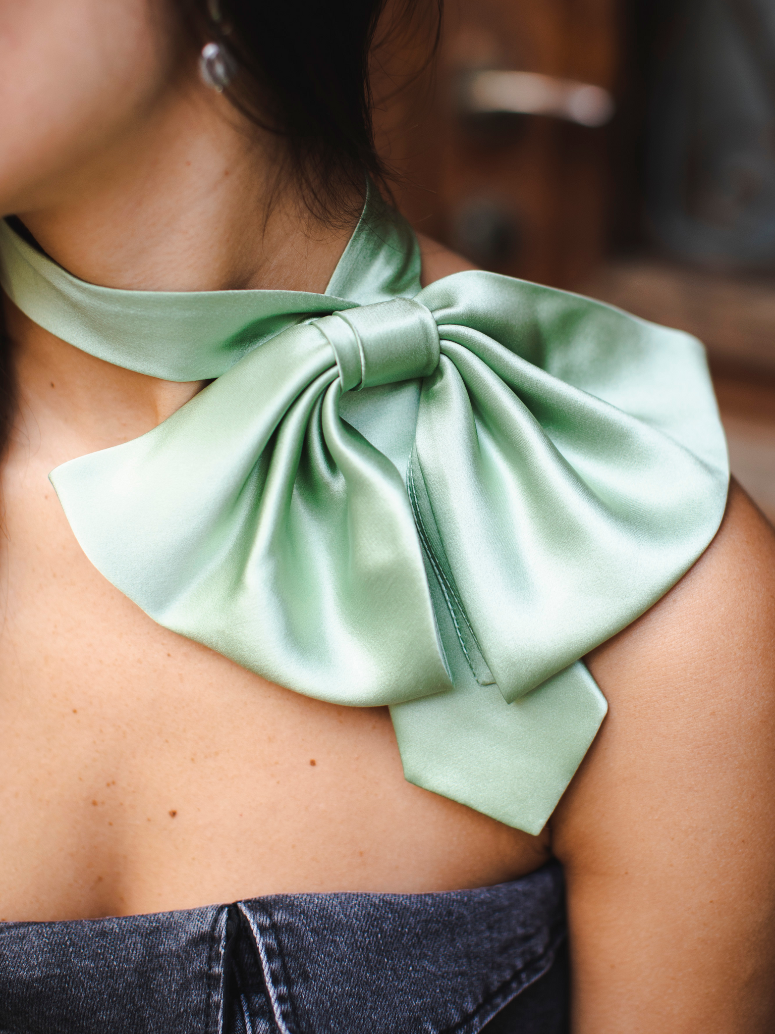 The Sage Green Jenny Bow