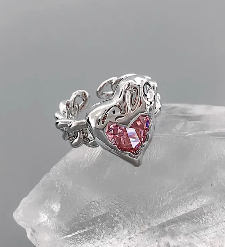 POP UP Pink Heart Ring
