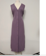 Vintage Purple Button Down Dress