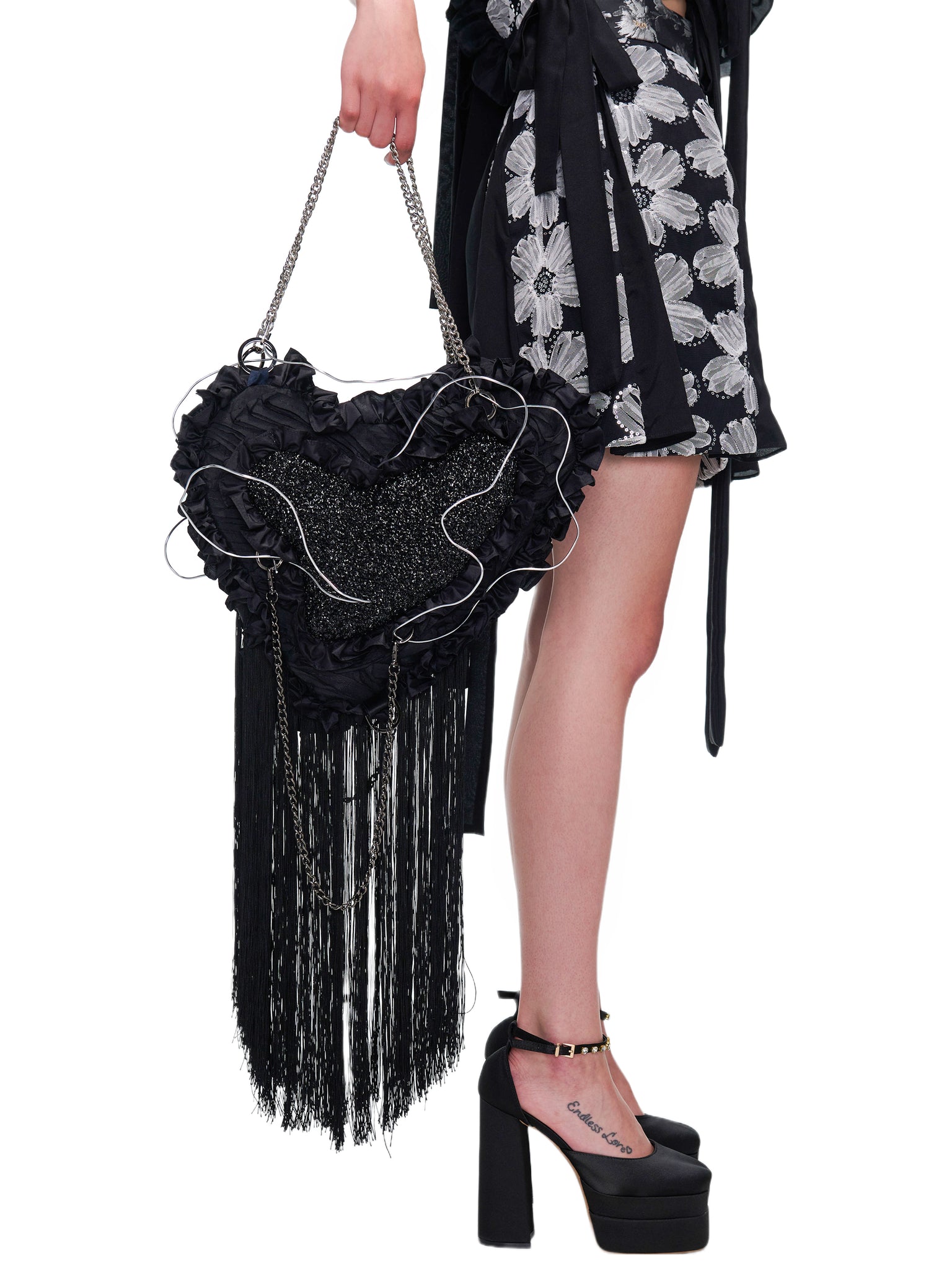 Clair De Lune Silk Couture Bag