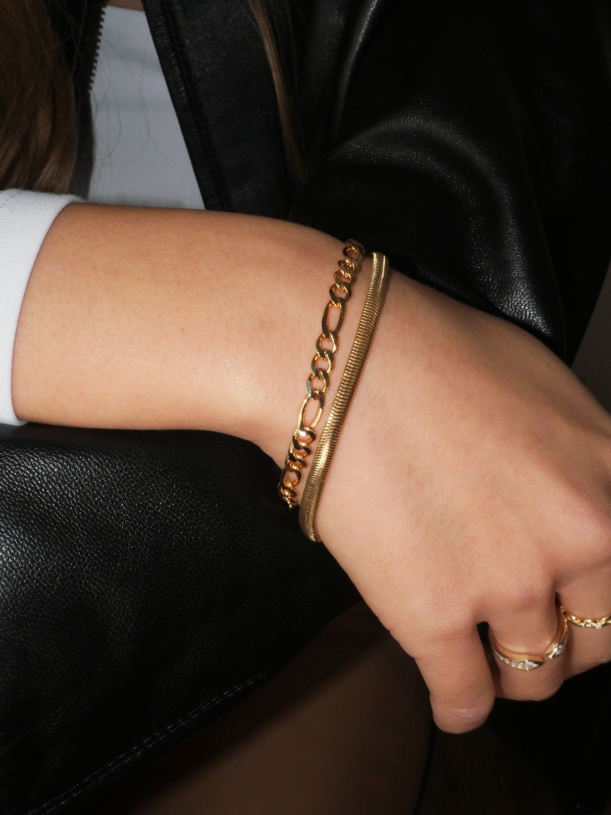 Hudson Figaro Gold Bracelet