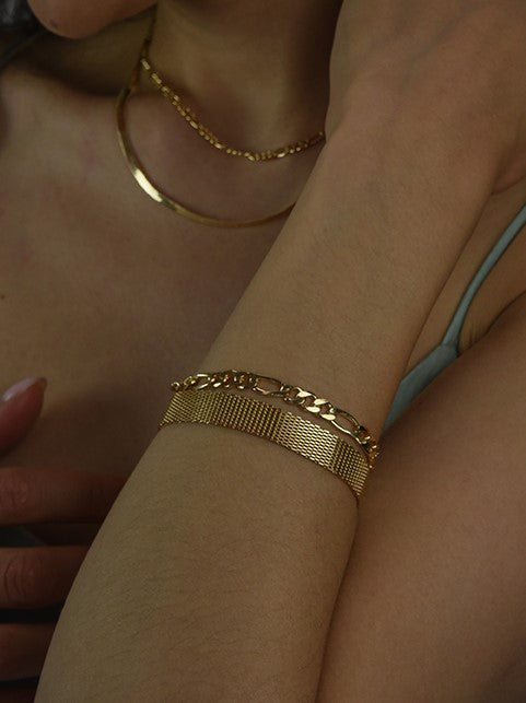 Hudson Figaro Gold Bracelet